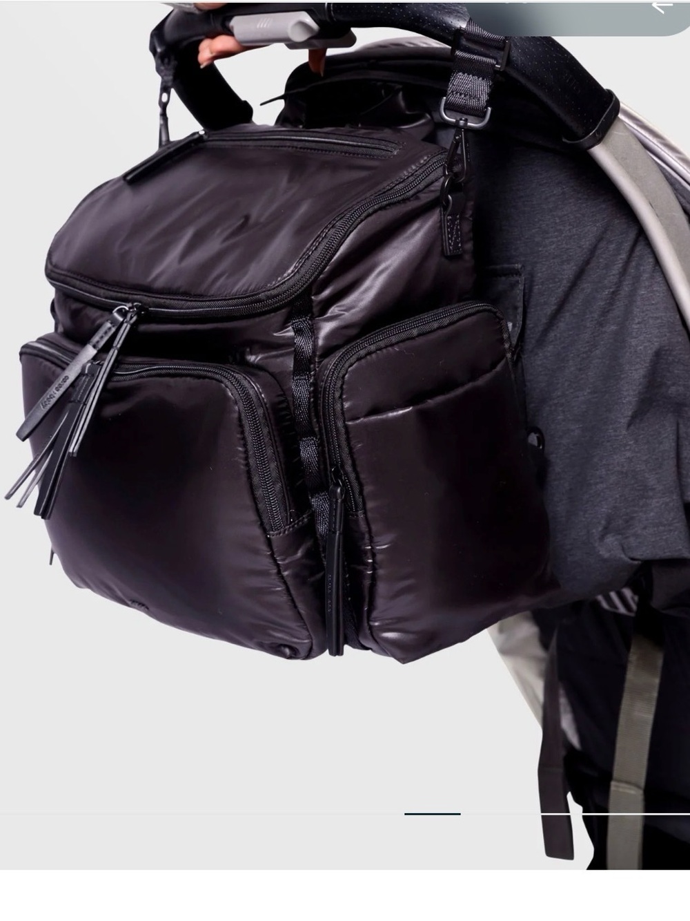 Caraa Large black diaper bag - Picture 2 of 8